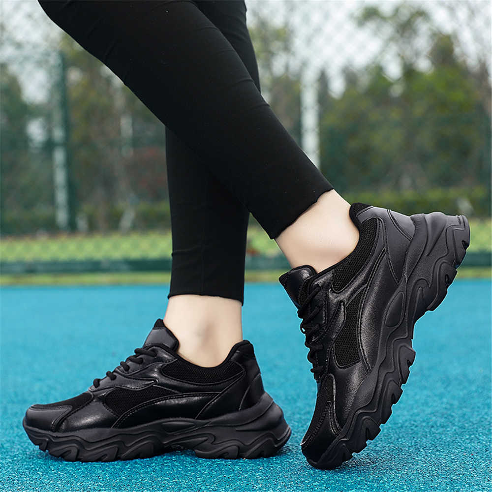 Men Shoes Trainers - 37-38 Round Tip Men's Sneakers 38
