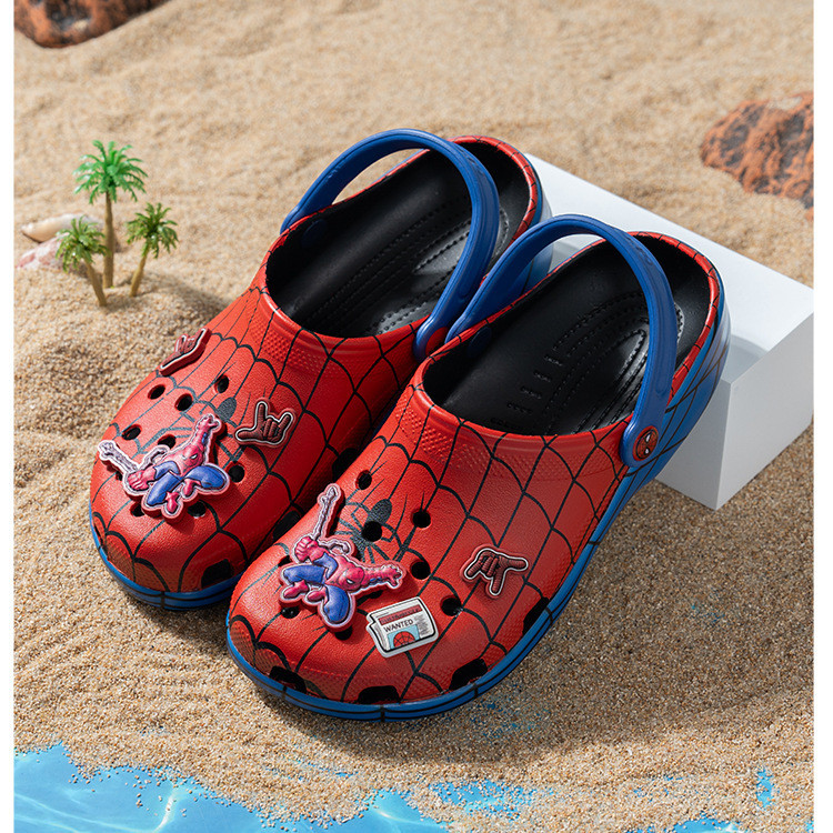 Men Shoes Red Tape - Red Spider-Man style sandals, fashionable outdoor
