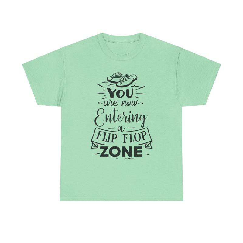 Flip Flop Zone T Shirt summer  - đánh giá và giá Men Shoes Quotes