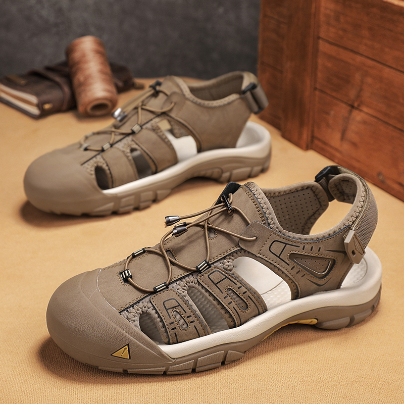 Men's Handmade Simple Sandals, - đánh giá và giá Men Shoes Velcro