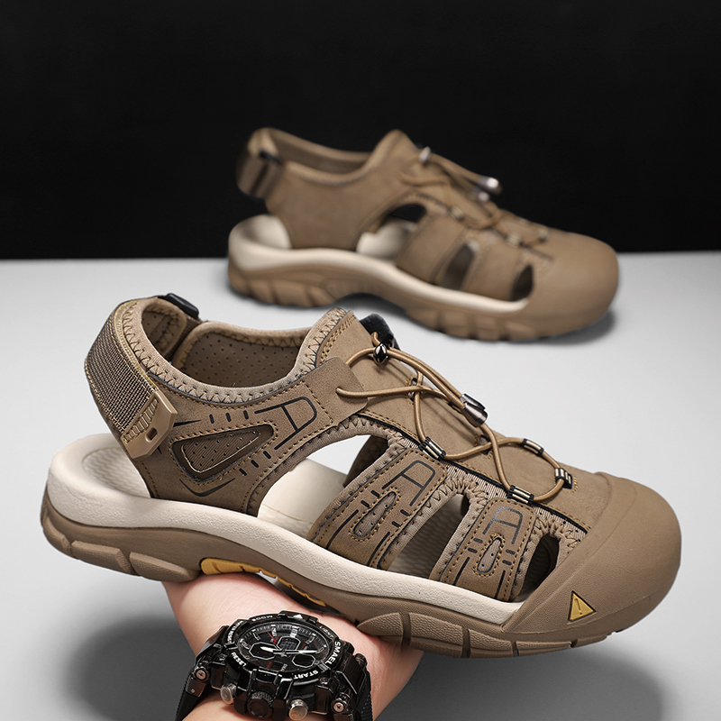Men's Handmade Simple Sandals, - đánh giá và giá Men Shoes Velcro