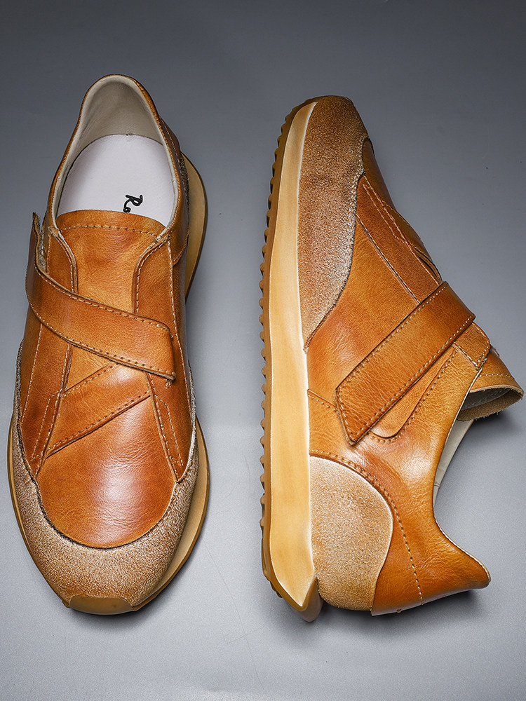 Retro Men's Shoes New Velcro T - đánh giá và giá Men Shoes Velcro