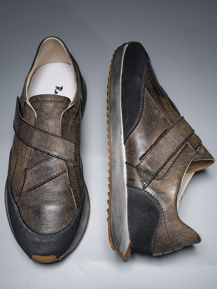 Retro Men's Shoes New Velcro T - đánh giá và giá Men Shoes Velcro
