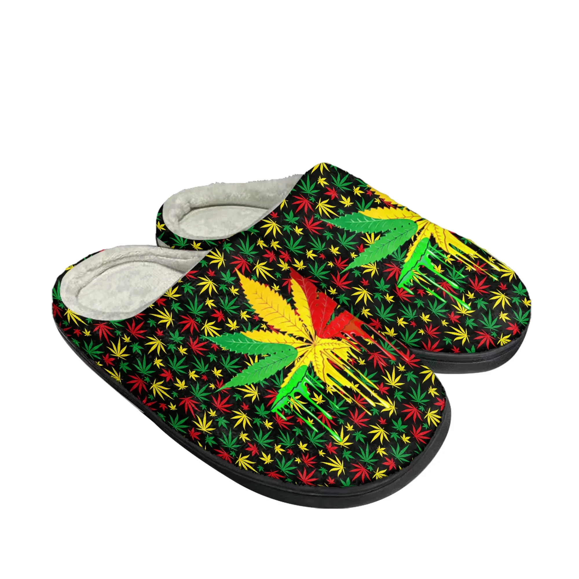 Leaf Weed Rasta Marijuana Red  - đánh giá và giá Men Shoes Yellow