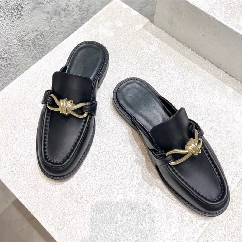 Metal Buckle Half Slippers For - đánh giá và giá Men'S Shoes Daily Use