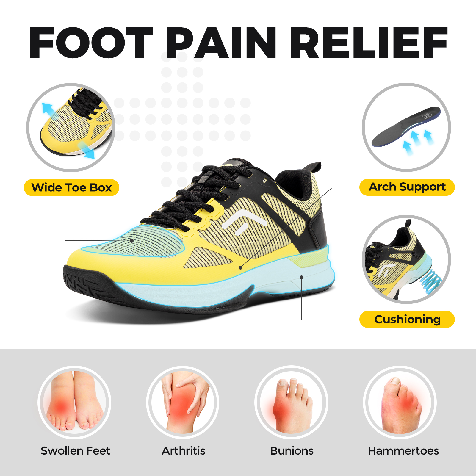FitVille Wide Pickleball Shoes - đánh giá và giá Men'S Shoes Wide Width