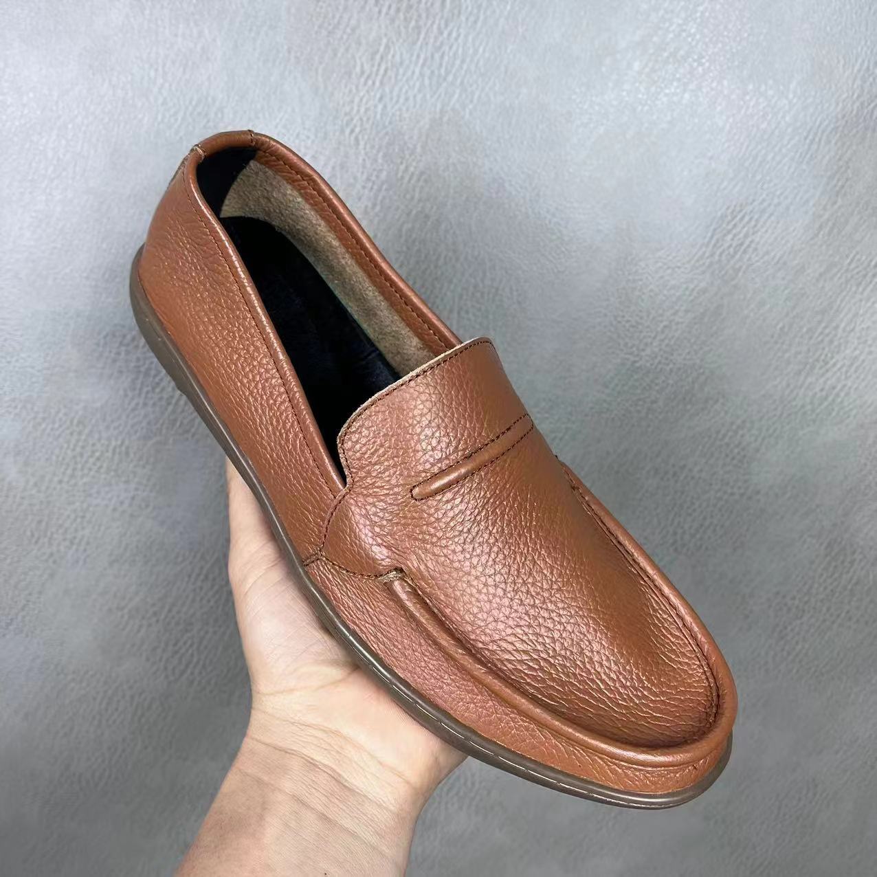 Low-Top Round Toe Men's Leathe - đánh giá và giá Men'S Shoes Clearance Sale