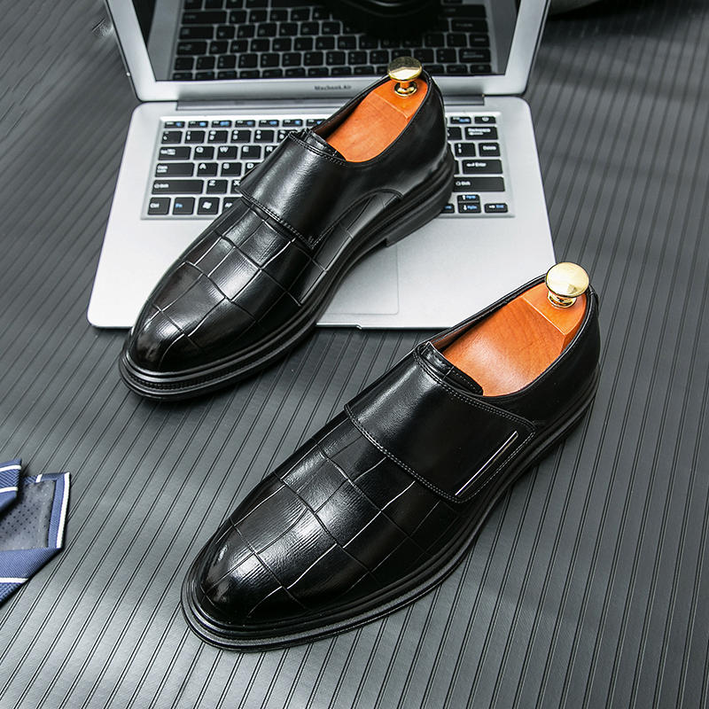 Men Business Dress Leather Sho - đánh giá và giá Men Shoes Velcro