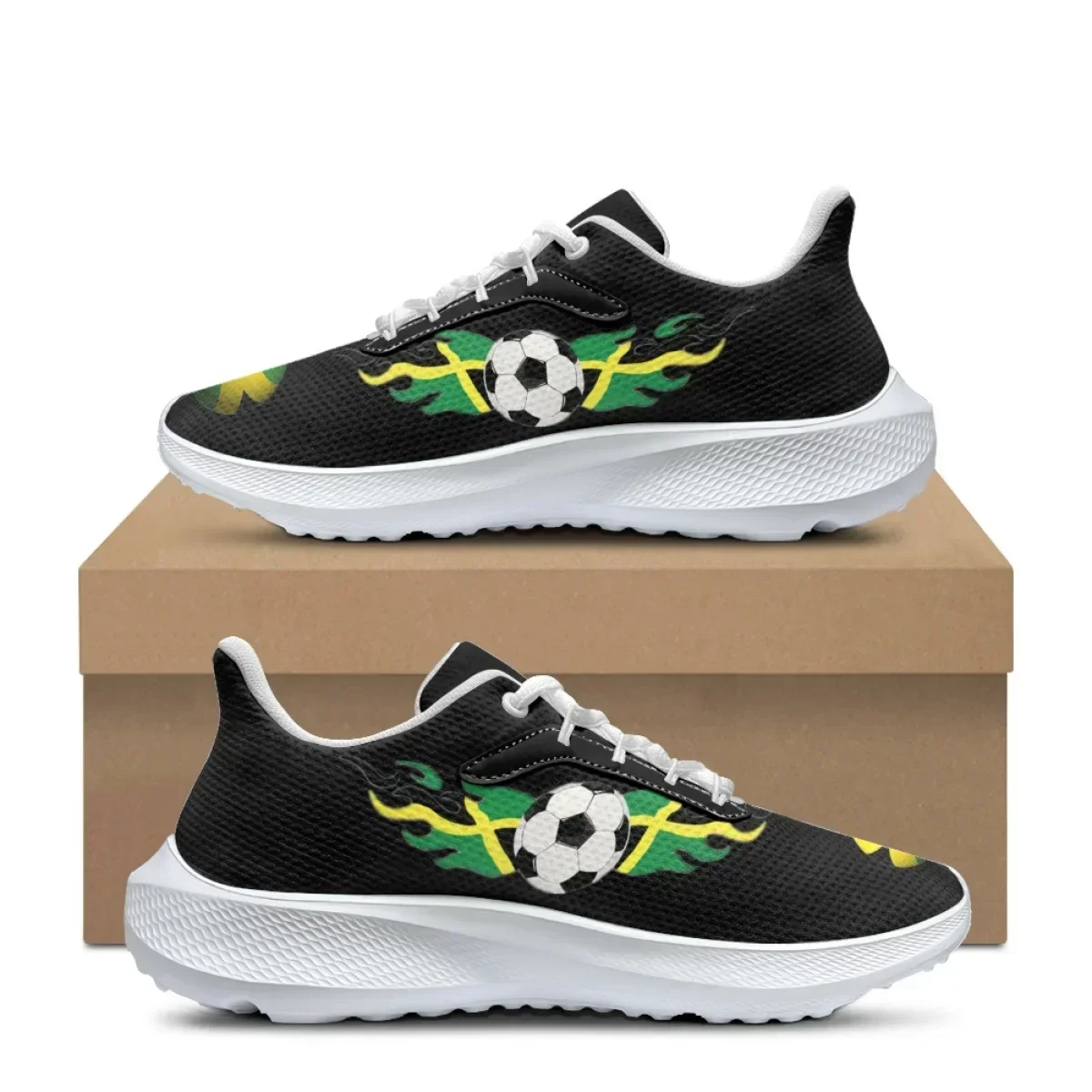 Brazil Flag Art Design Soccer  - đánh giá và giá Men Shoes Trainers
