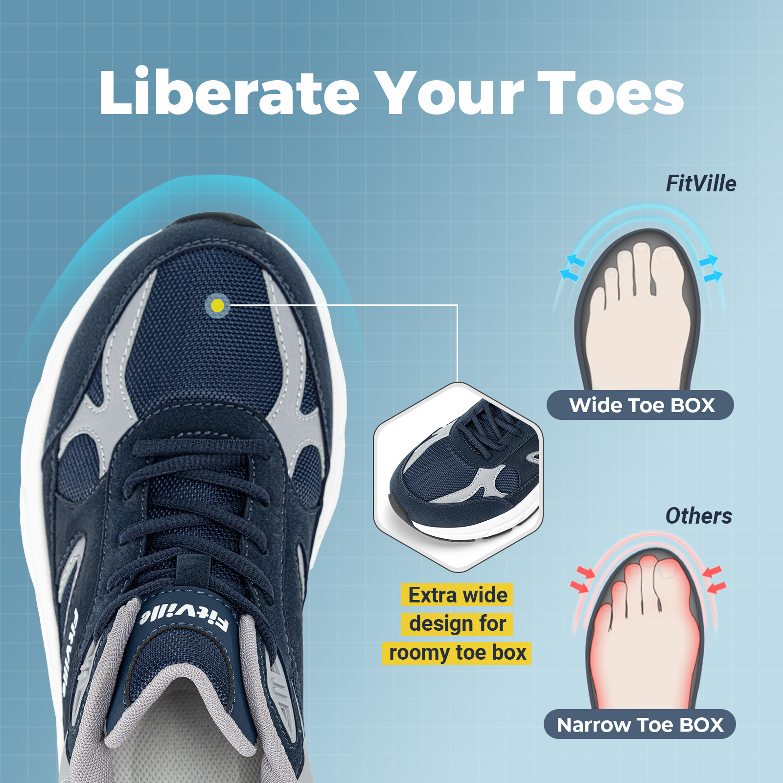 FitVille Newest Walking Shoes  - đánh giá và giá Men'S Shoes Wide Width